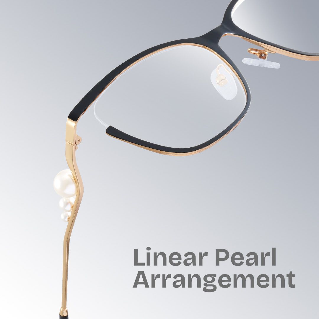 Aria Eyeglasses in Round Black Frame | ZEELOOL Canada1