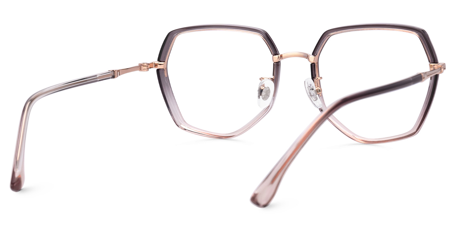 Kendra Geometric Acetate Full Frame Eyeglasses | ZEELOOL Canada3