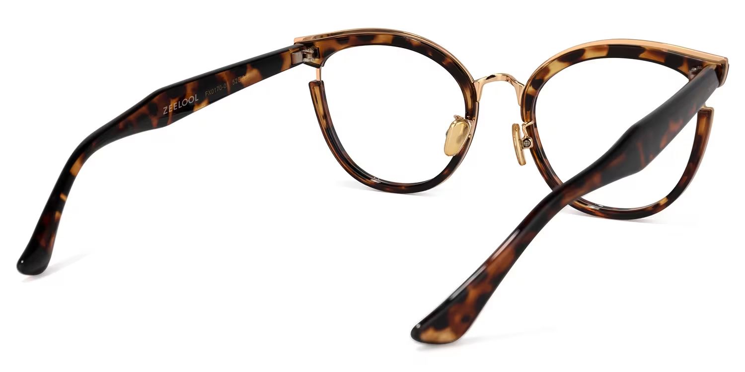 Laraine Cat Eye Tortoise Frame Glasses | ZEELOOL Canada4