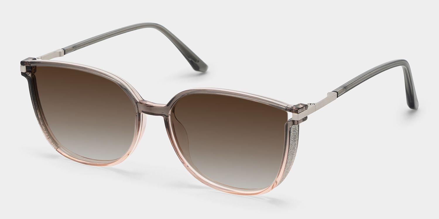 Rodz Square Gray-Pink Eyeglasses and Glasses Frames2