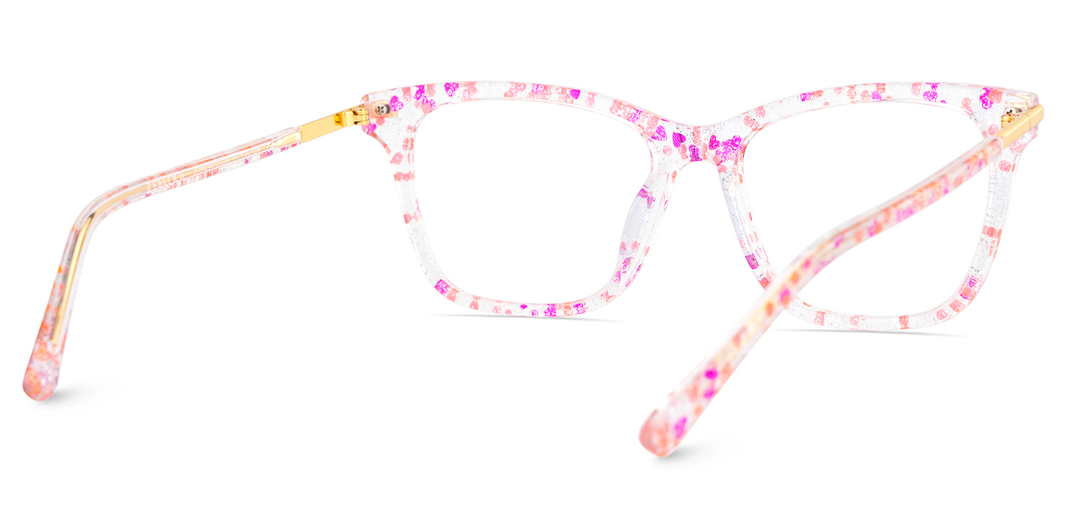 Eliot Rectangle Pink Glasses5