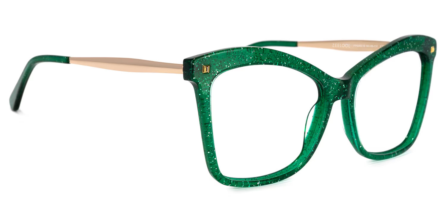 Isaebella Butterfly Green Glasses2