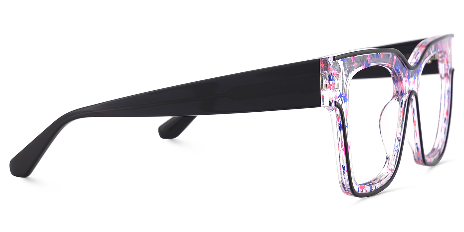 Zerica Square Black Glasses4