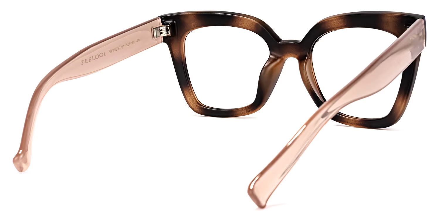 Malcolm Square Burnt Umber Frame Glasses | ZEELOOL Canada7