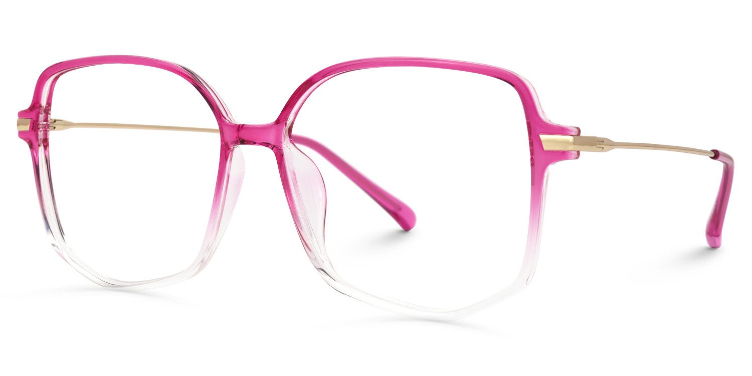 Payton Geometric Bright-Pink Glasses1