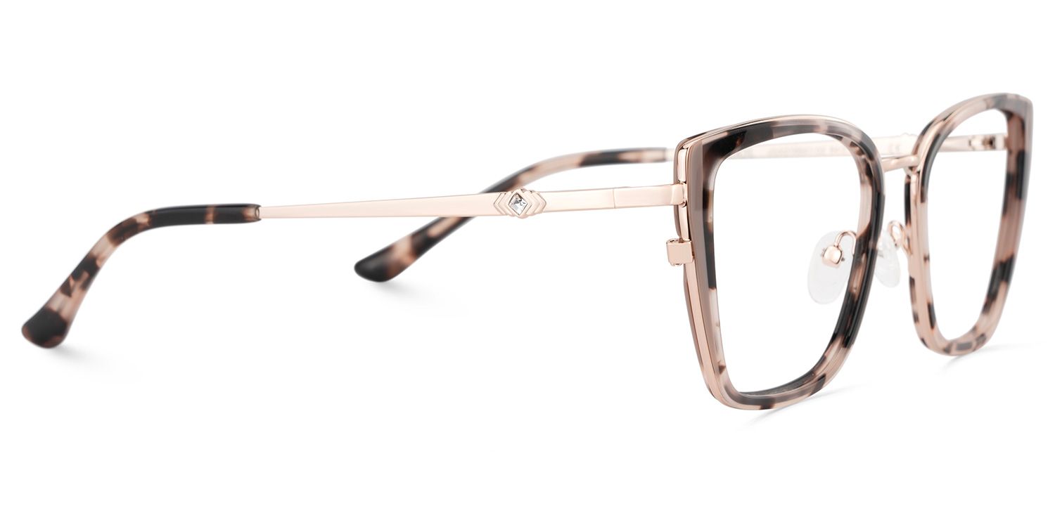 Juniper Eyeglasses in Square Tortoise Frame | ZEELOOL Canada4
