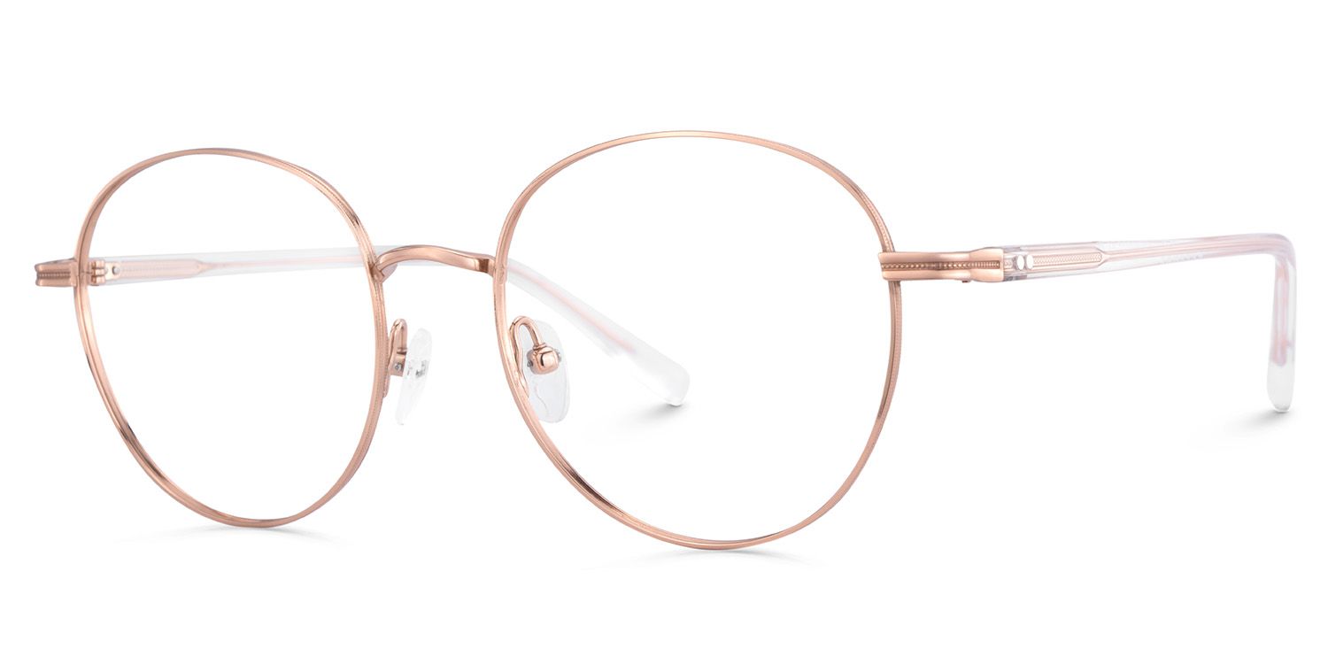 Celena Round Rose-Gold Glasses2