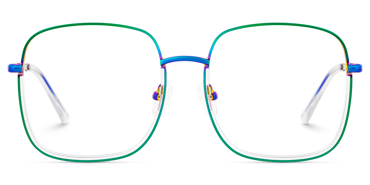 Wade Square Iridescent Glasses1