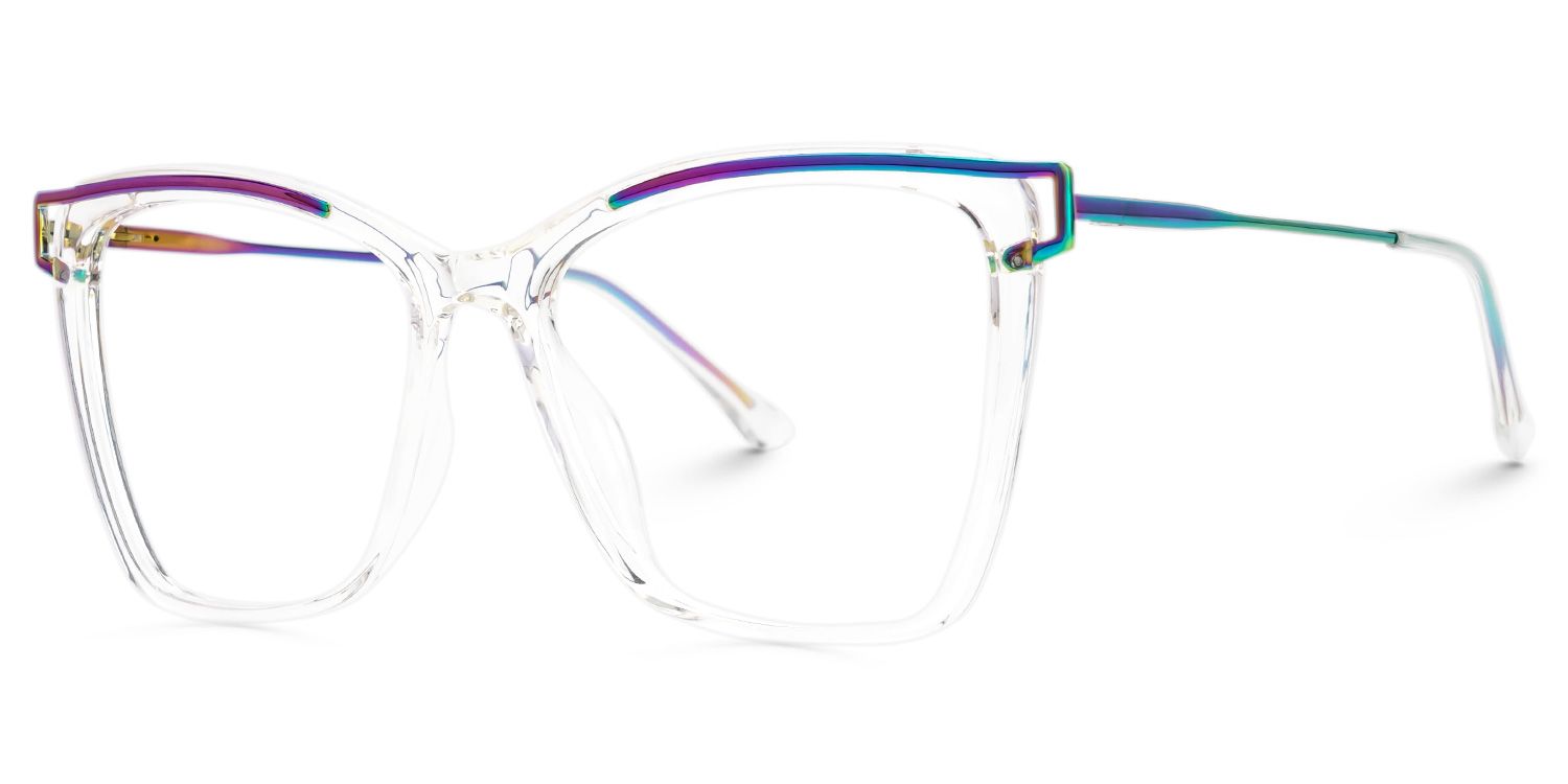 Square Krystle Clear Eyeglasses deals -Zeelool1