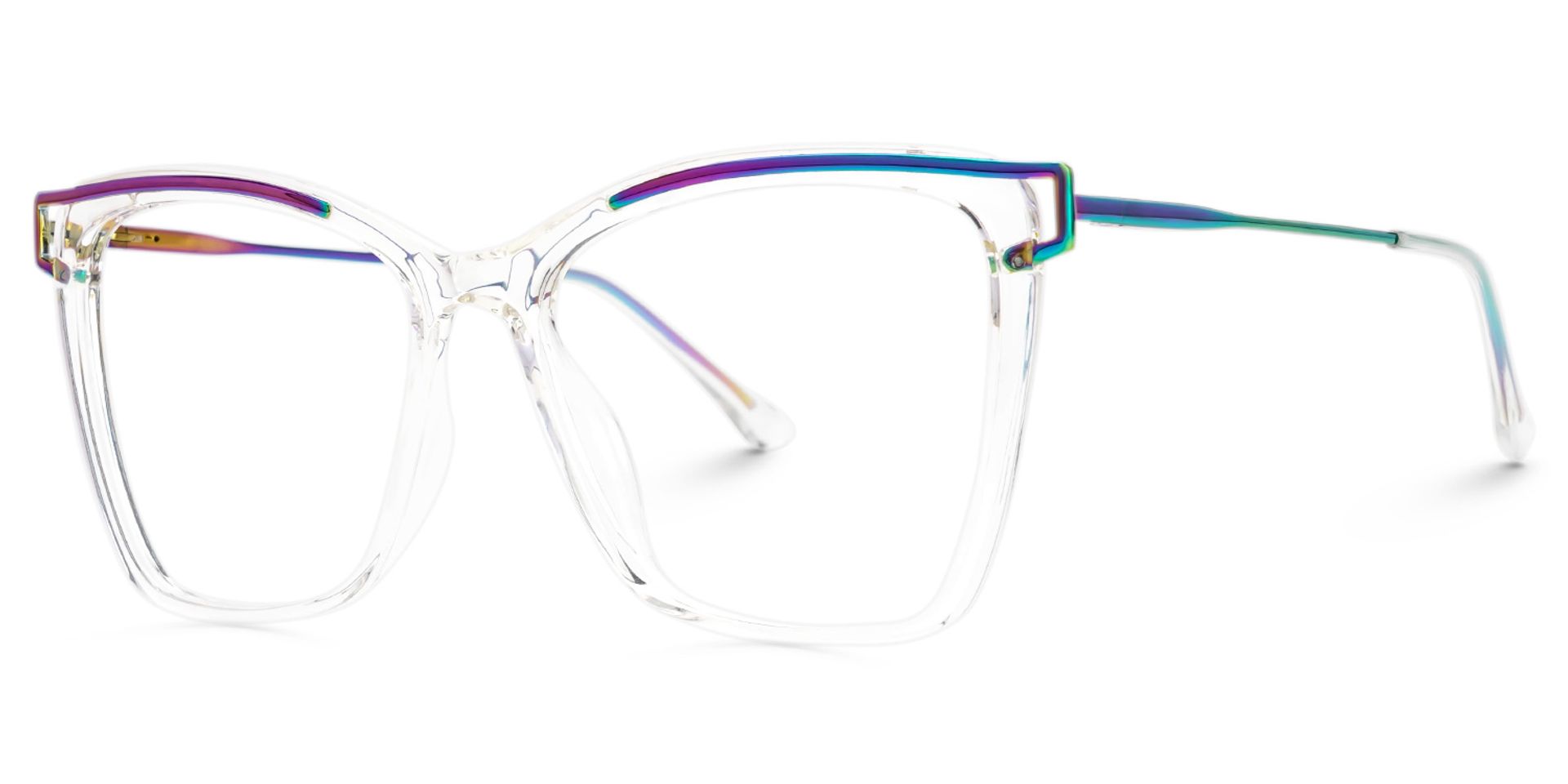 Square Krystle Clear Eyeglasses deals -Zeelool1