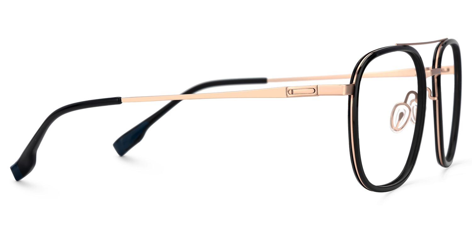 Black Designer Eyeglasses Frames In Aviator4