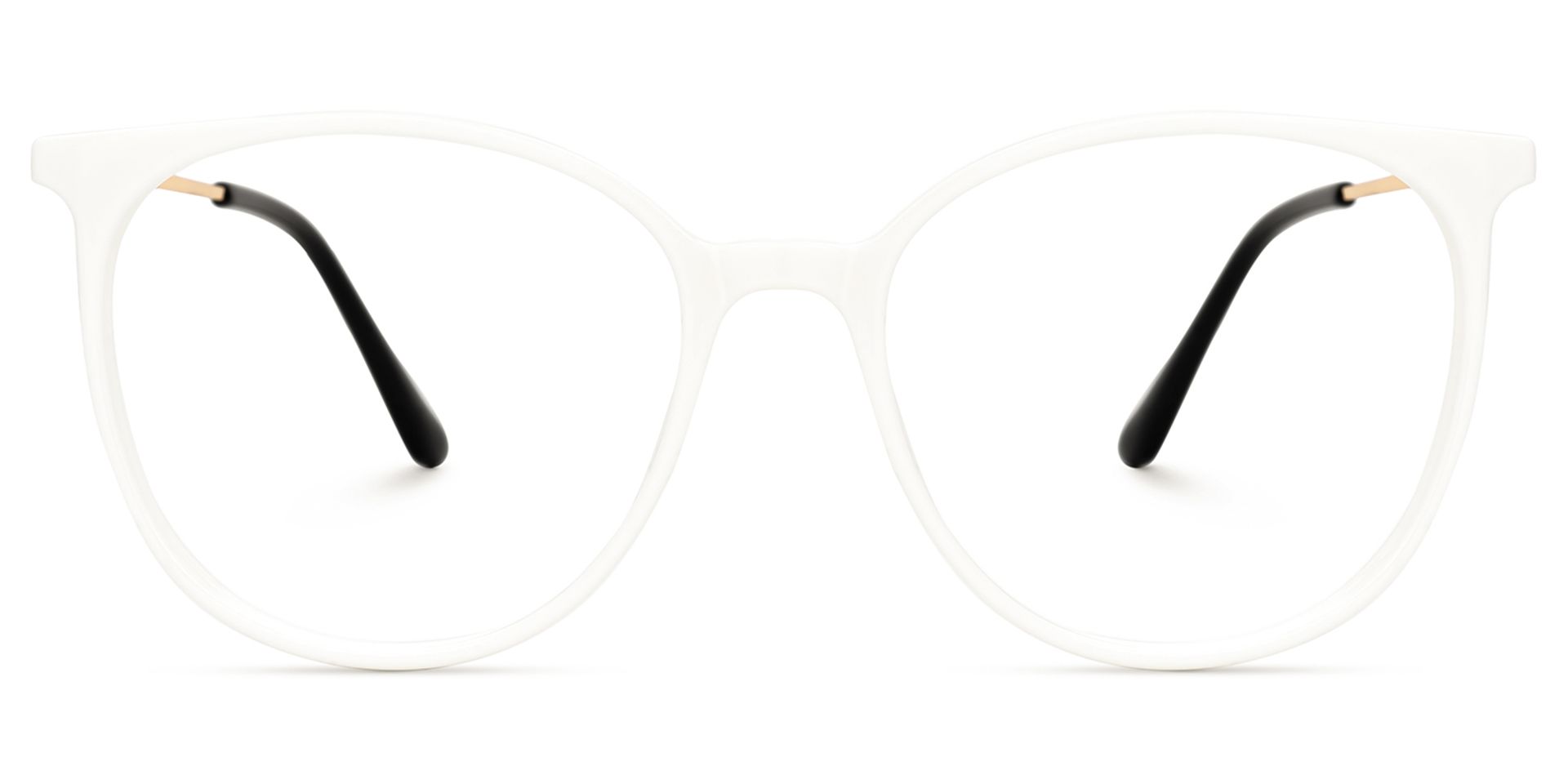 Chanty Round White Thin Frame Glasses | Zeelool Optical0
