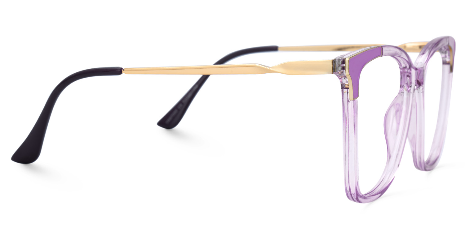 Purple Square Frame Glasses3