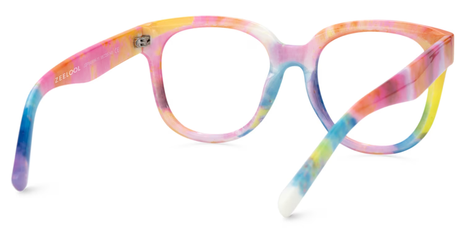 Rainbow Square Frame Glasses - Harrell on Sale | ZEELOOL Canada3