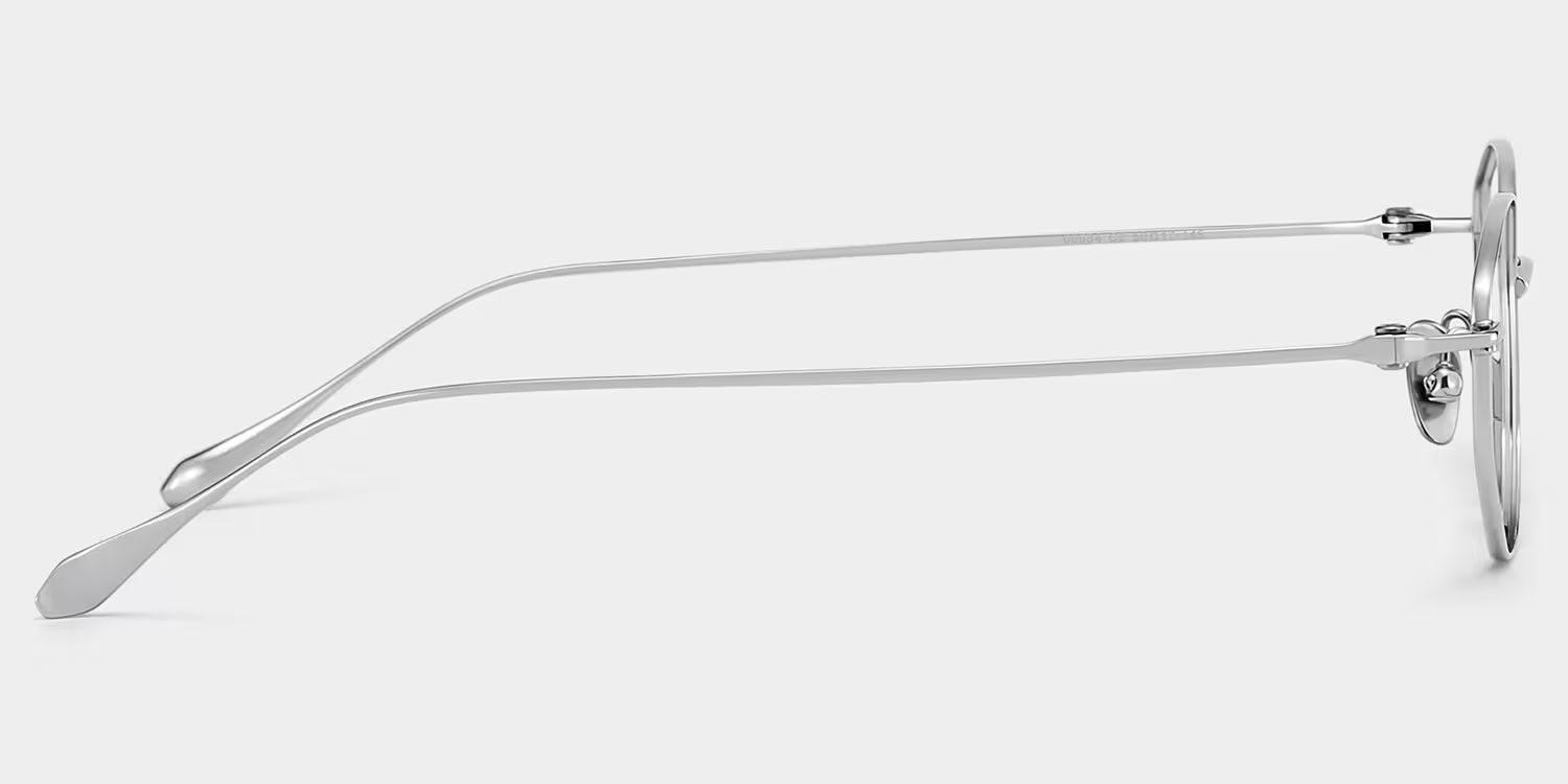 Everett Silver Frame Glasses with Geometric Frame Online |  ZEELOOL CANADA5