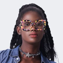 Poutine Square Multicolor Glasses6