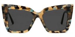 Thiline Square Tortoise Glasses0