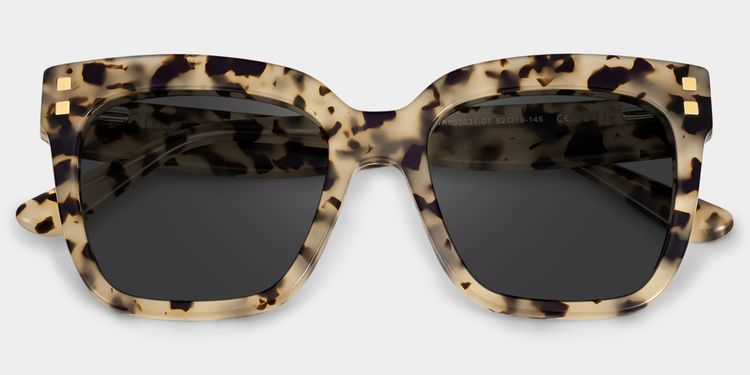 Minguela Brown-Tortoise Square Sunglasses