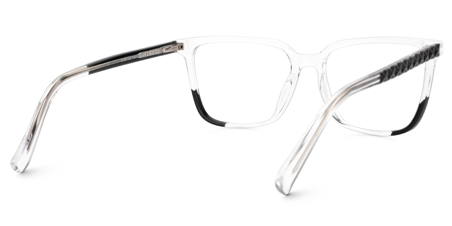 Krissy Crystal Eyeglasses in Square Full-Frame  | ZEELOOL Canada3