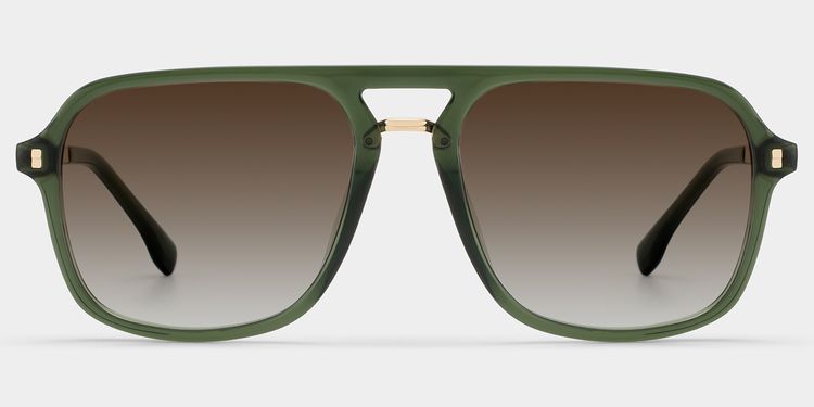 Kilworth Aviator Green Glassess