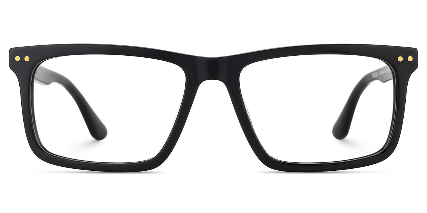 Emerson Eyeglasses in Rectangle Black Frame | ZEELOOL Canada1