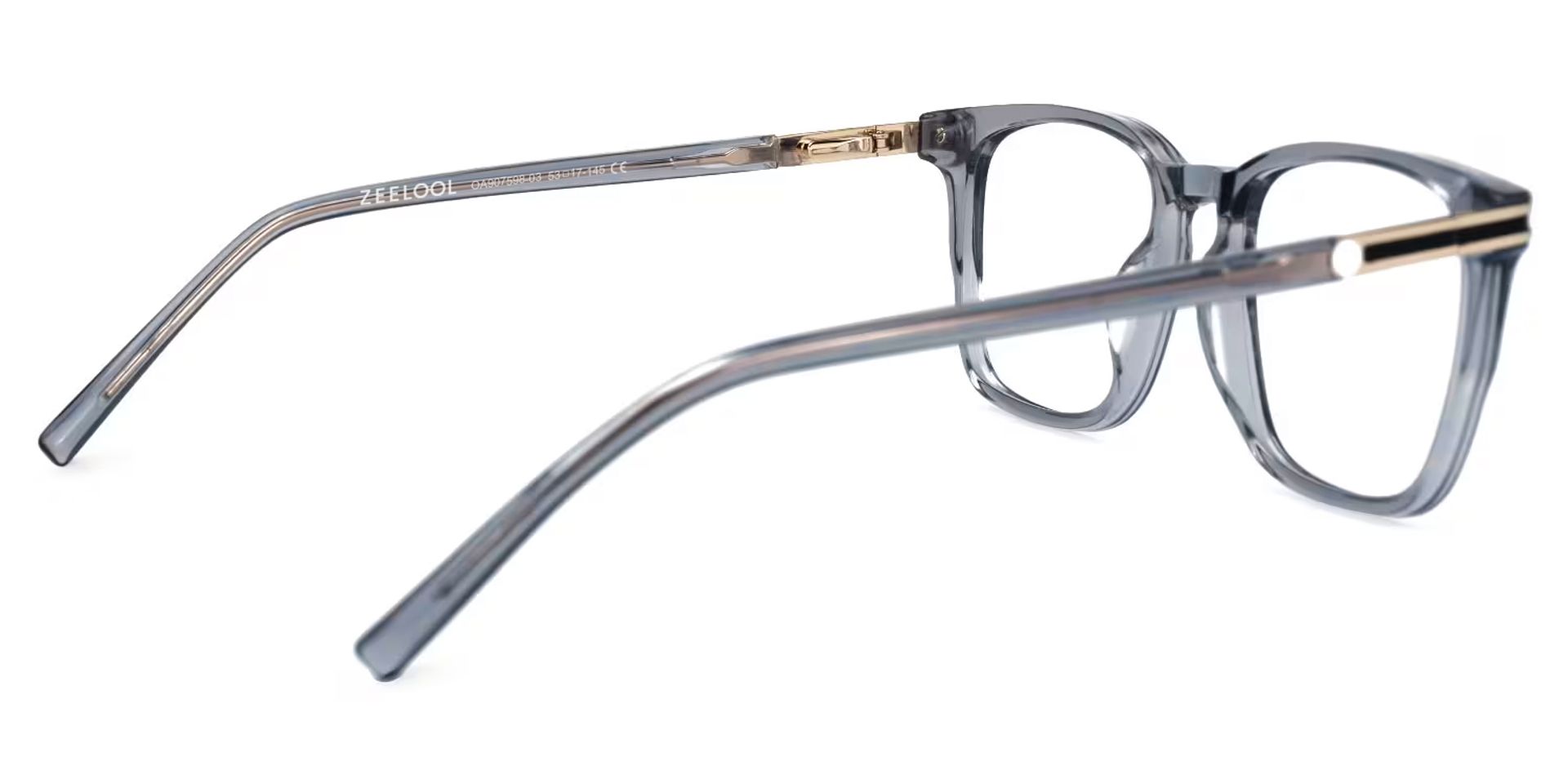Square Kornelia Gray Glasses on sale -Zeelool Glasses3