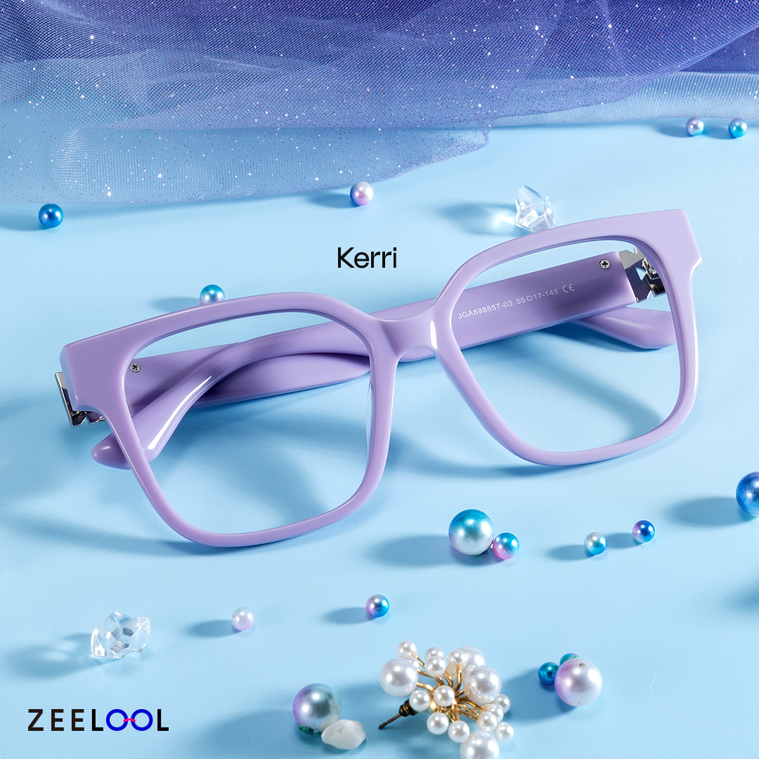 Kerri Square Lavender Glasses0