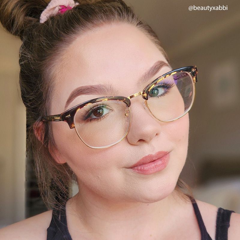 Lasha Browline Gold Glasses | ZEELOOL Canada6