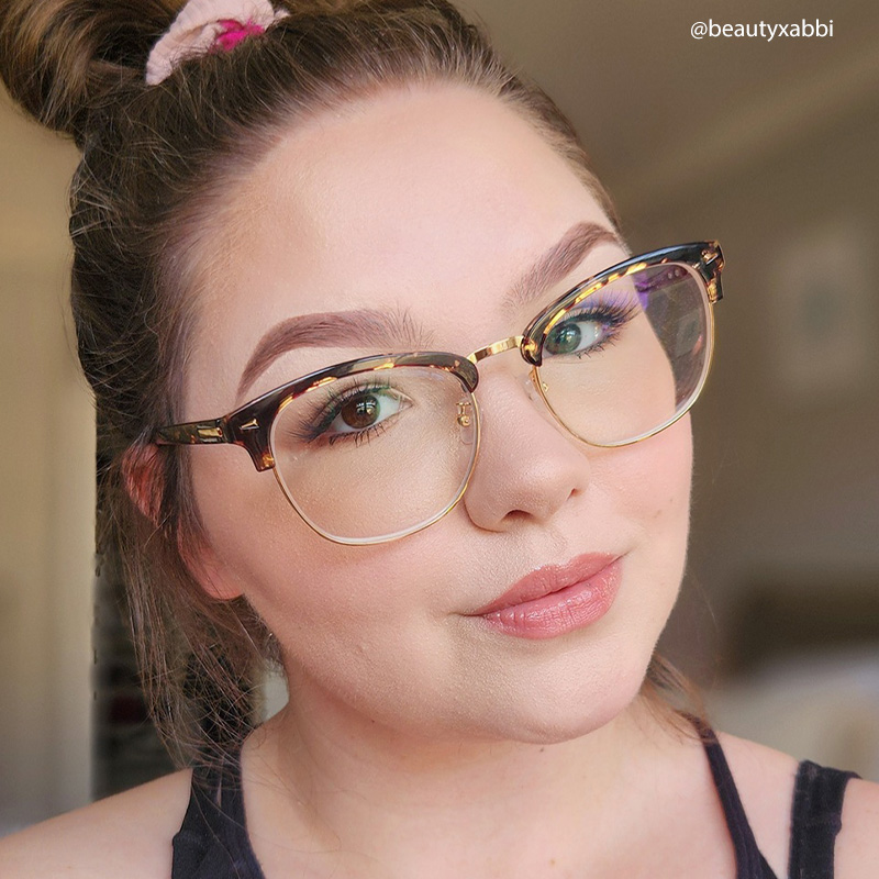 Lasha Browline Gold Glasses | ZEELOOL Canada6
