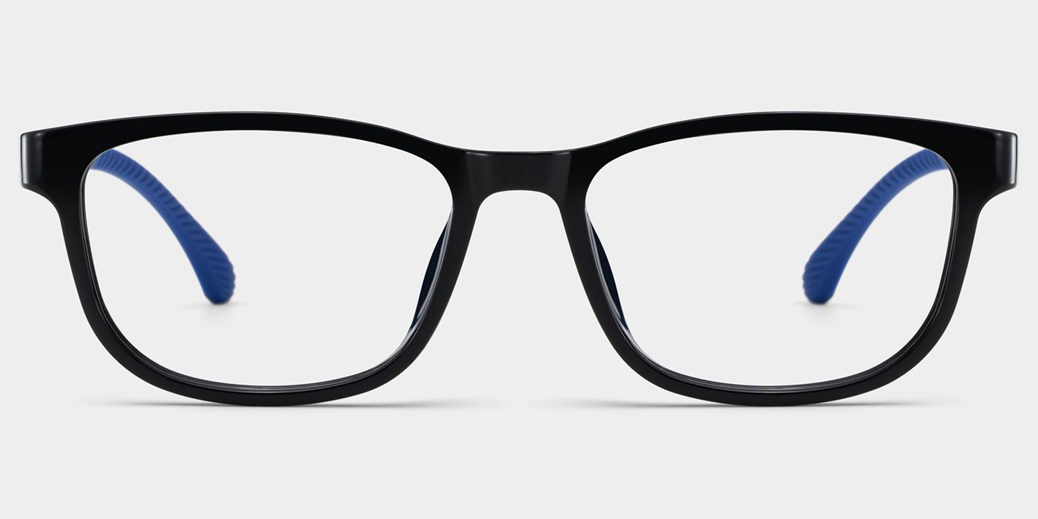 Robin Rectangle Black Blue Frame Eyeglasses for Pre-tweens0