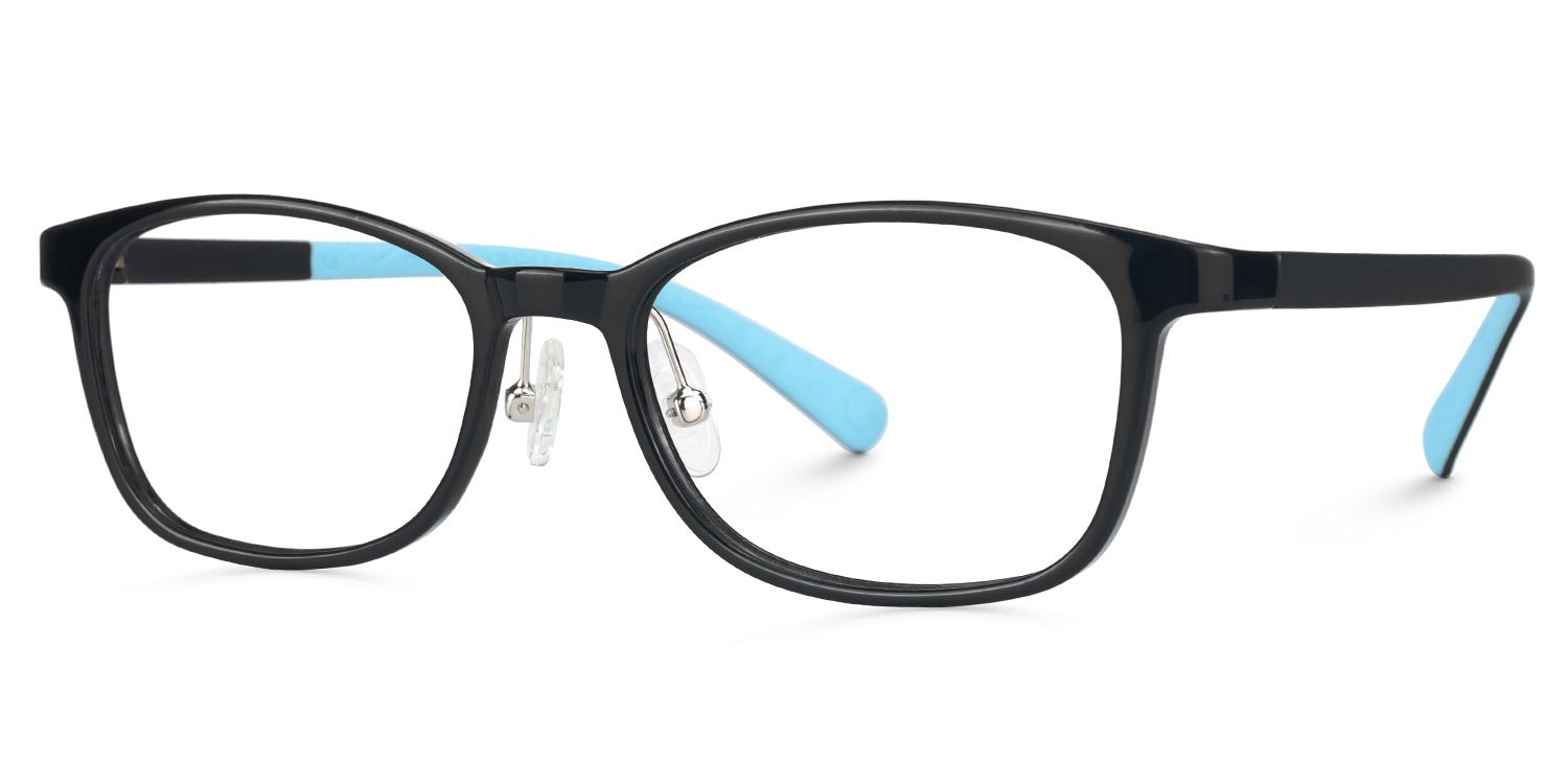 Kids Rectangle Rehse Glasses with Cute Style -Zeelool2