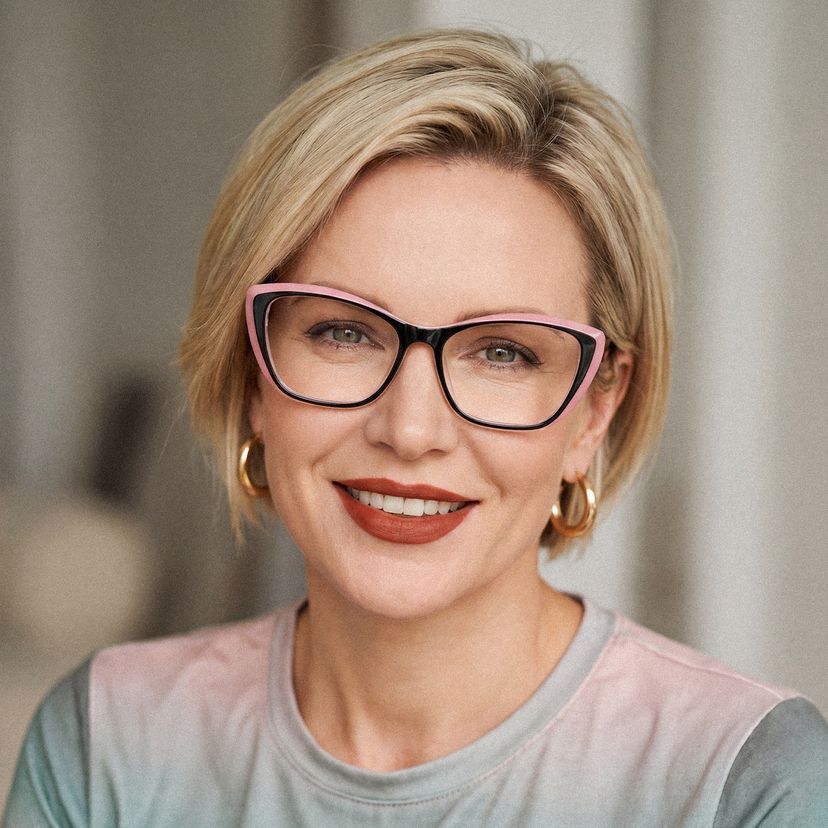 Fidelia Cat Eye Black Glasses