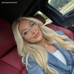 Amelia Cat eye Clear Glasses6