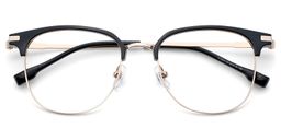 Naranjo Browline Black Glasses2