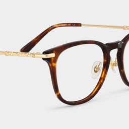 Laura Square Tortoise Glasses5