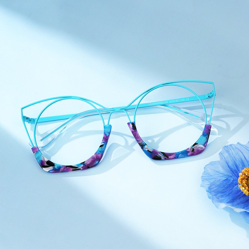 Barbara Glasses in Atoll-Light Blue Eyglass Frames4