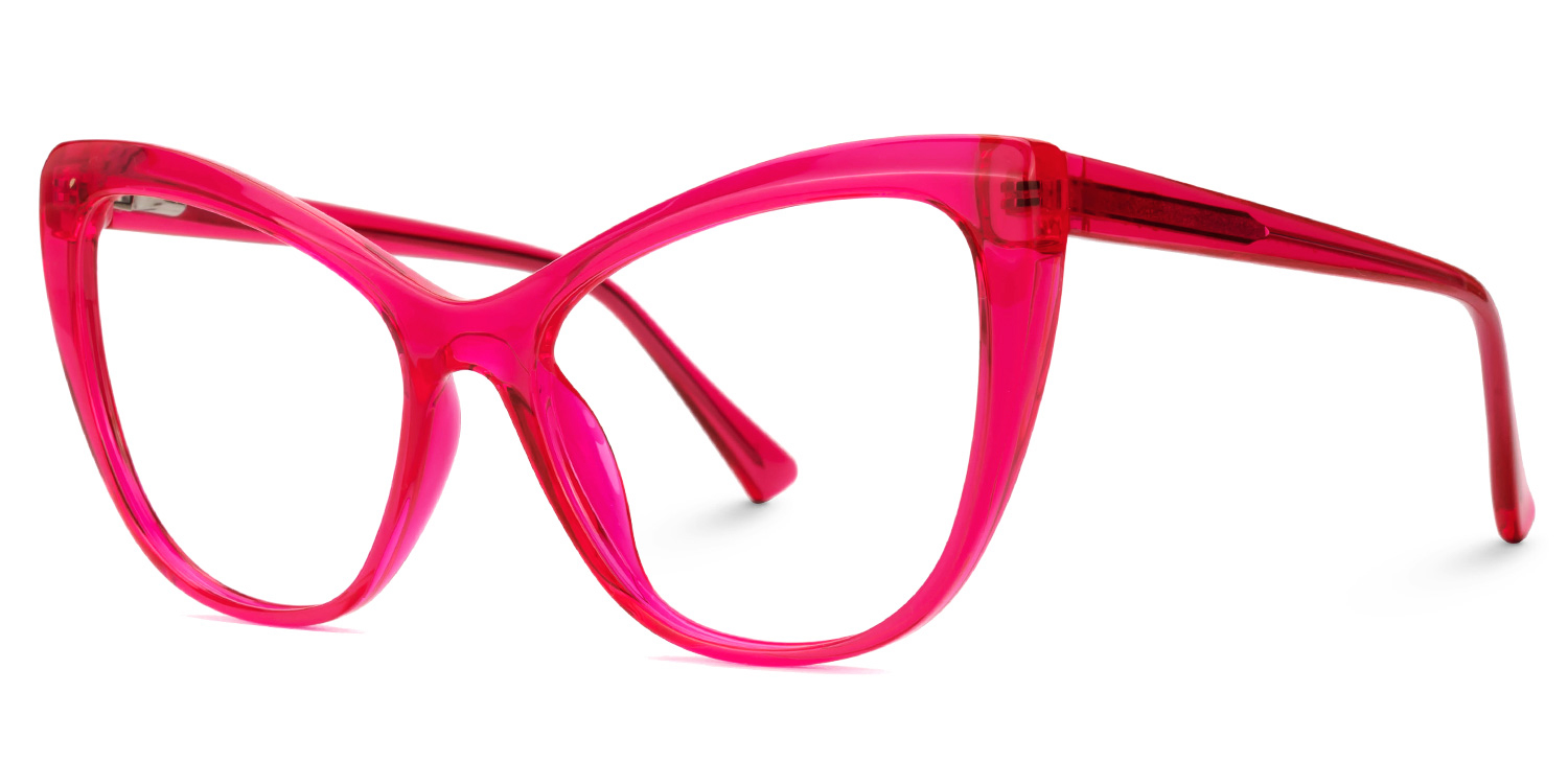 Shelby Cateye Bright-Pink Glasses1