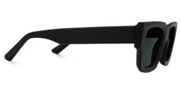 Garza Black Rectangle Sunglasses2