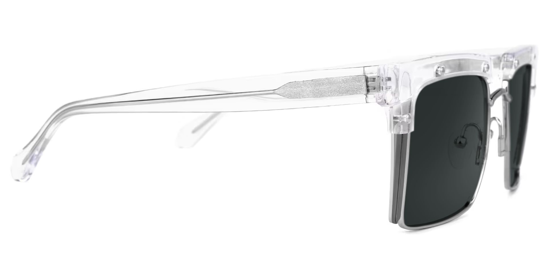 Kiana Square Clear Frame Sunglasses | ZEELOOL Canada4