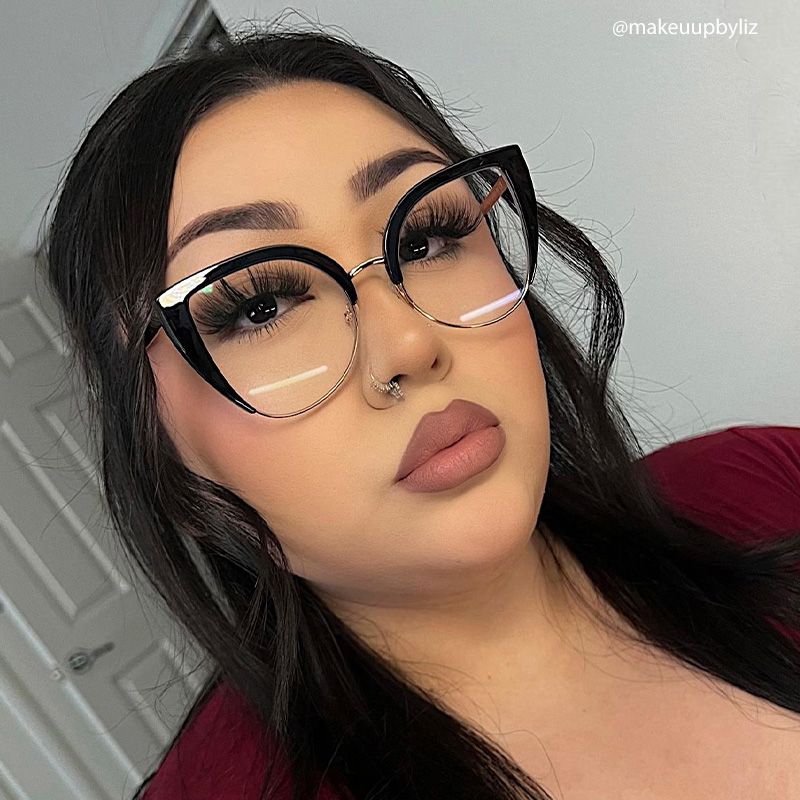 Brewer Cateye Black Frame Glasses | ZEELOOL Canada6