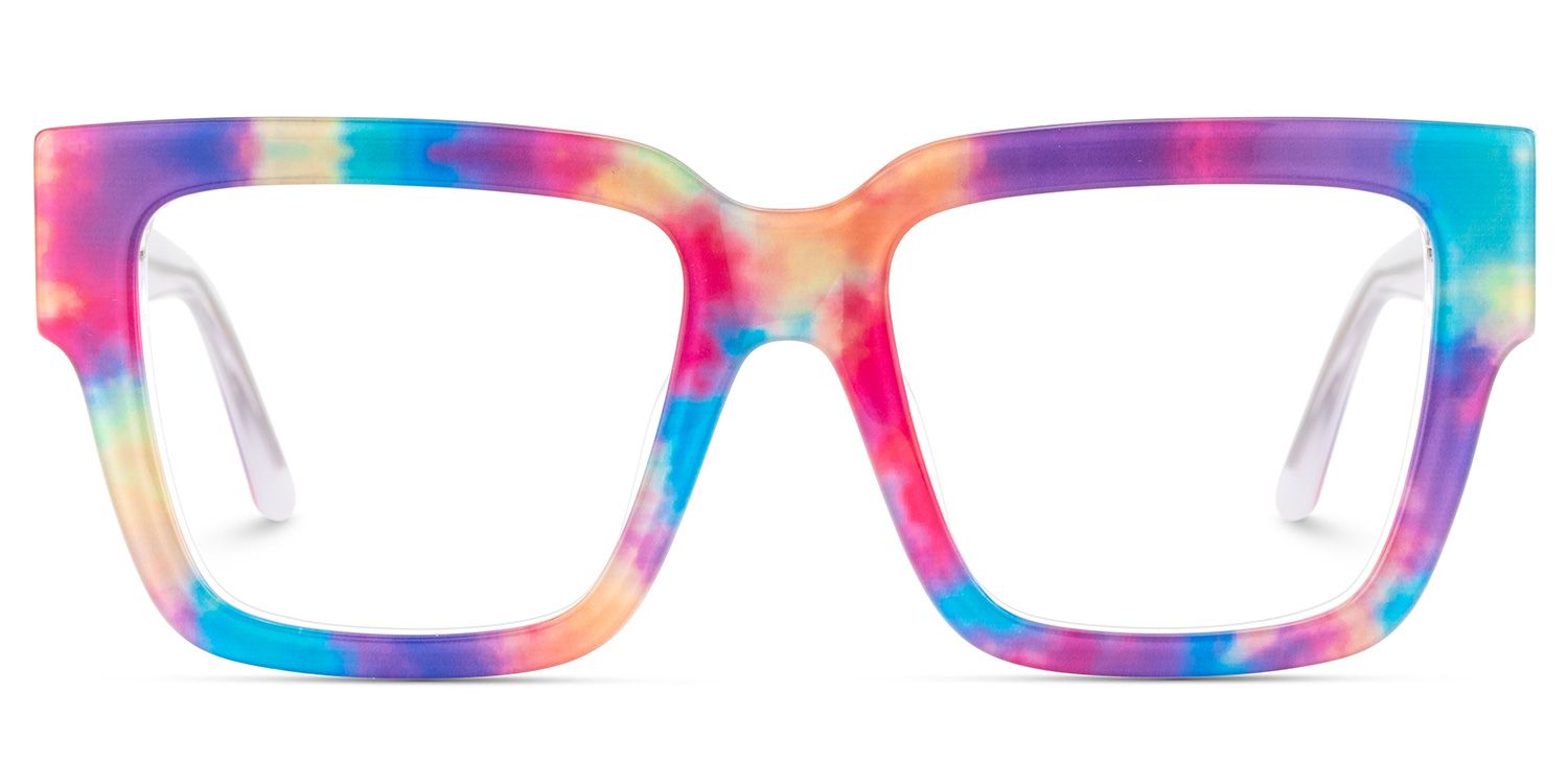 Pop  Acetate Colorful Frame Glasses with Square Shape | ZEELOOL Canada1
