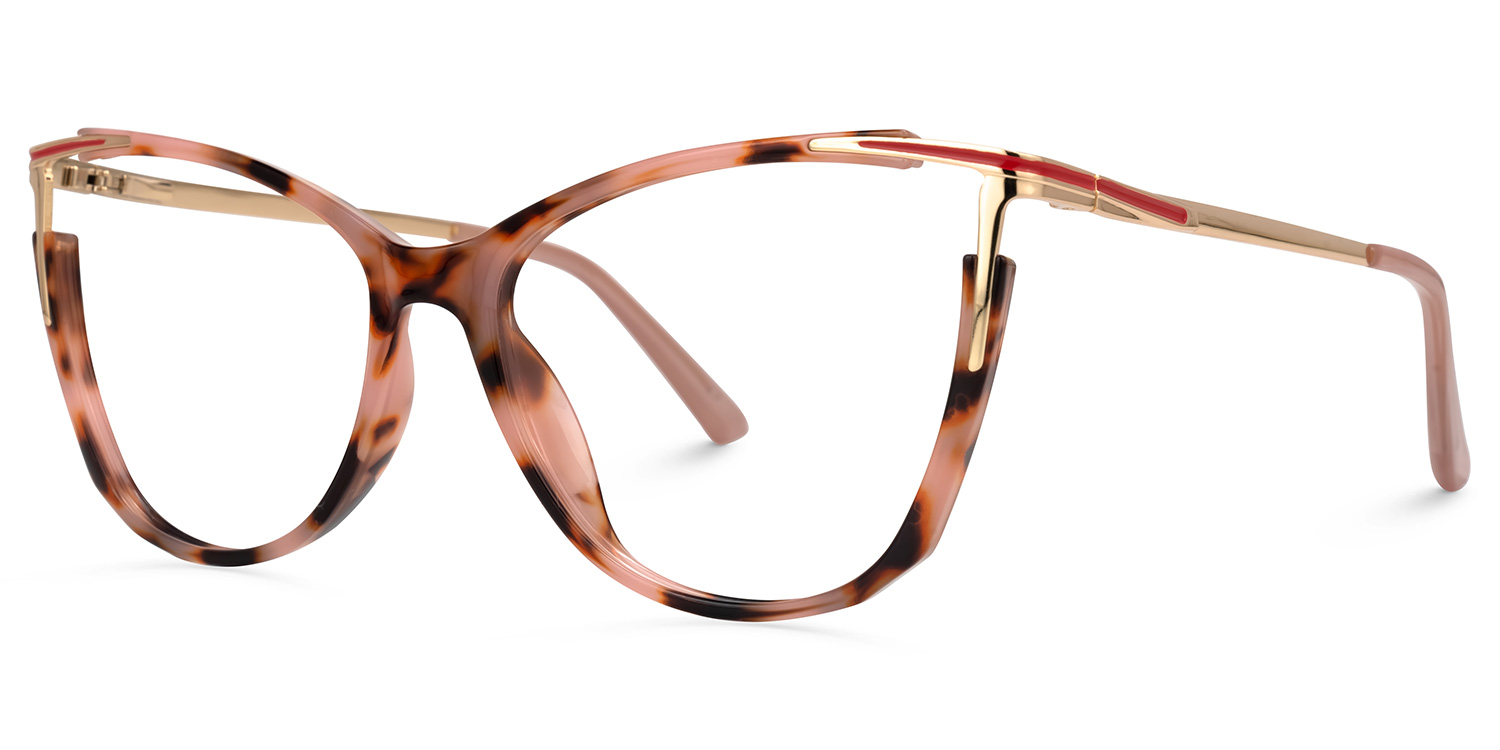 Yomary Cateye Pink-Tortoise Glasses1