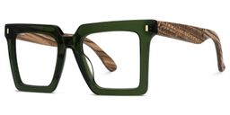Pierre Square Green Glasses1