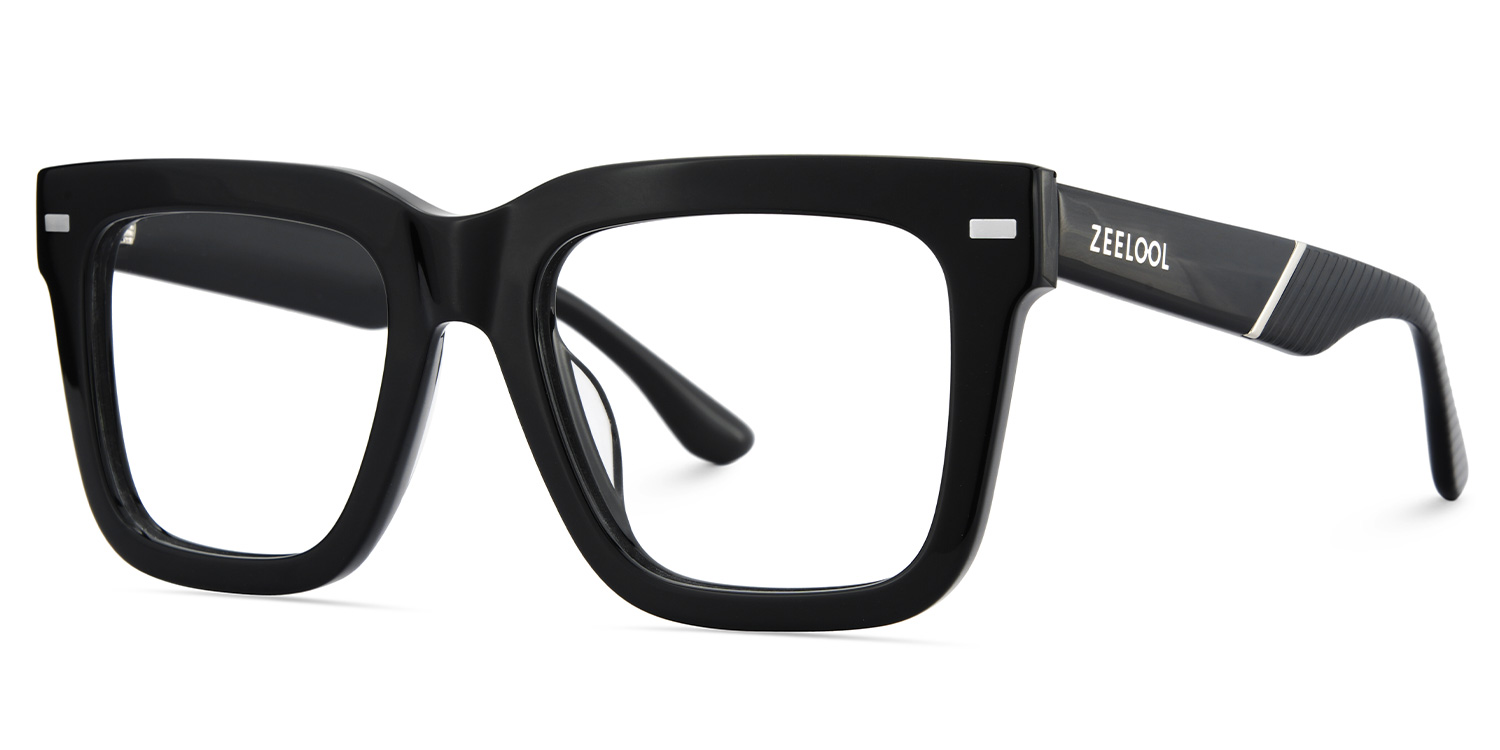 Redina Square Black Glasses3
