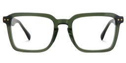 Vickerie Green Rectangle Glasses1