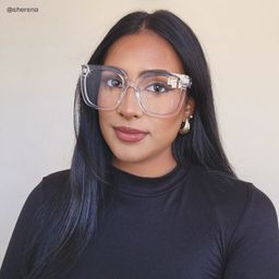 Ebony Square Clear Glasses7