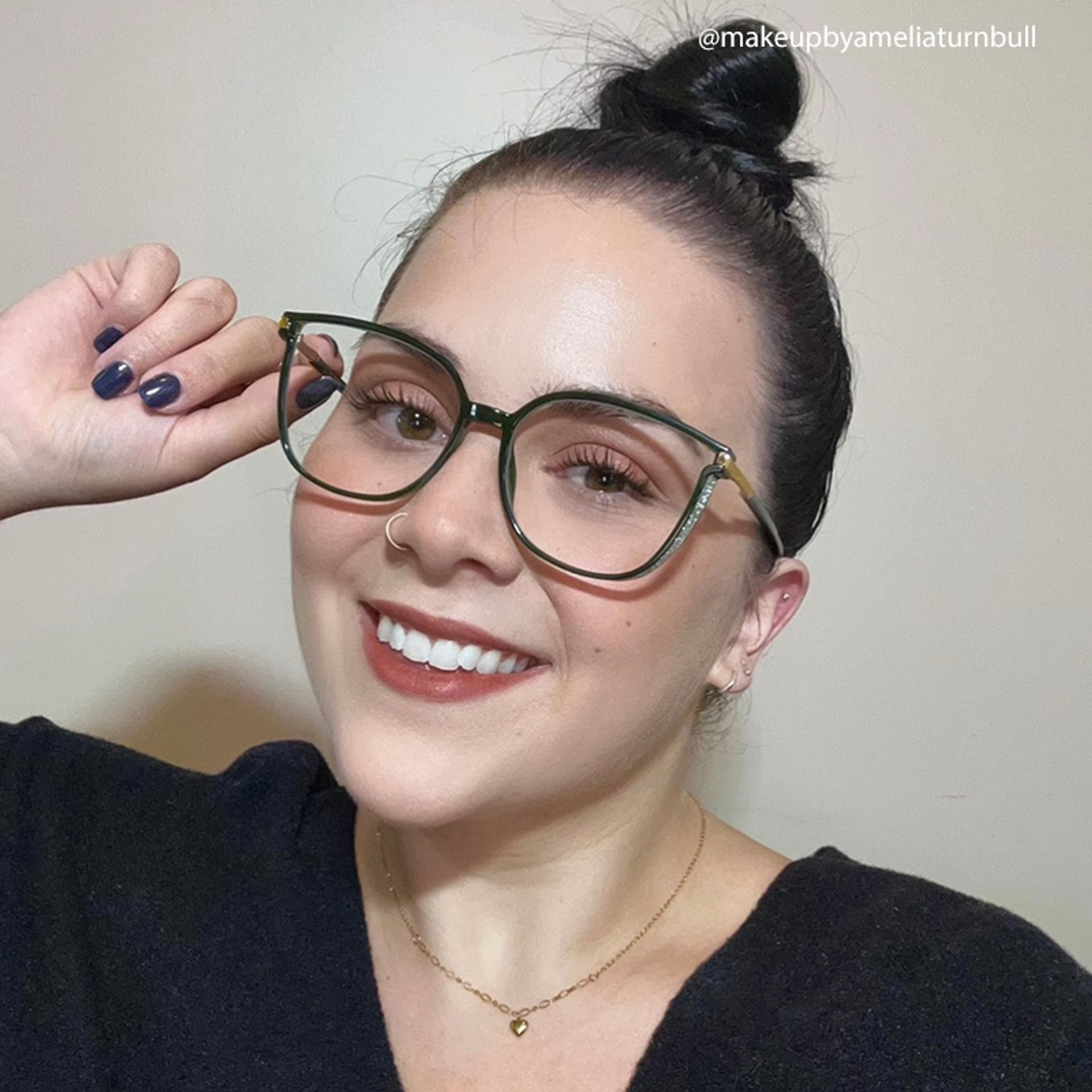 Rodz Square Dark-Green Frame Glasses | Zeelool5