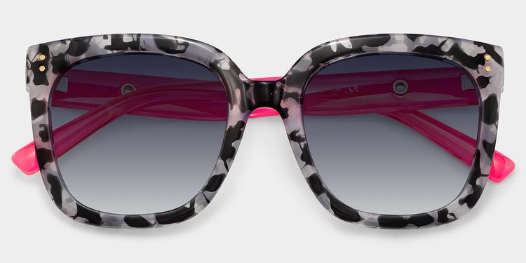 Ebony Square Gray-Tortoise Glasses