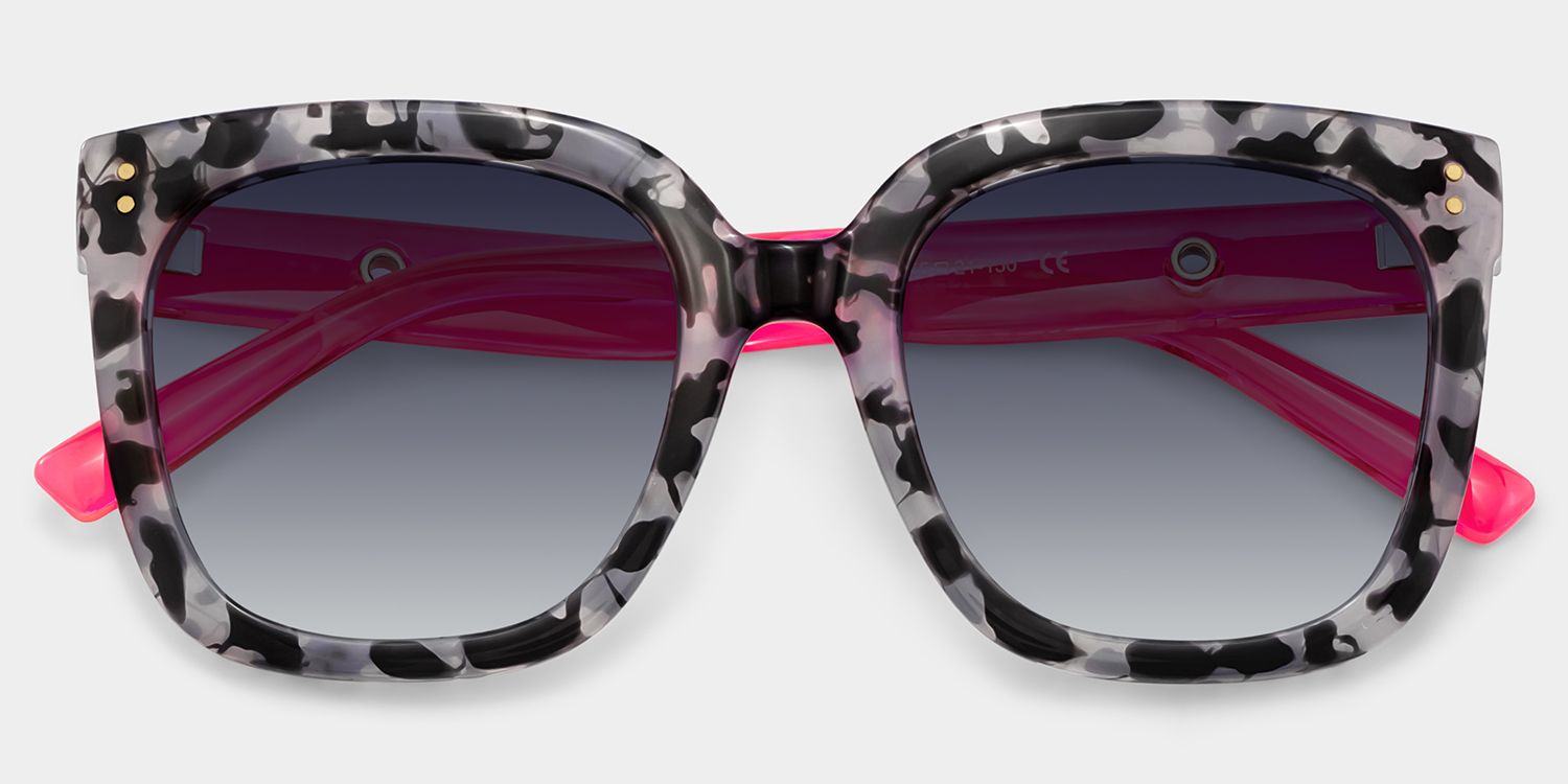 TR90 Ebony Eyeglasses, Ebony Square Glasses -Zeelool Glasses1