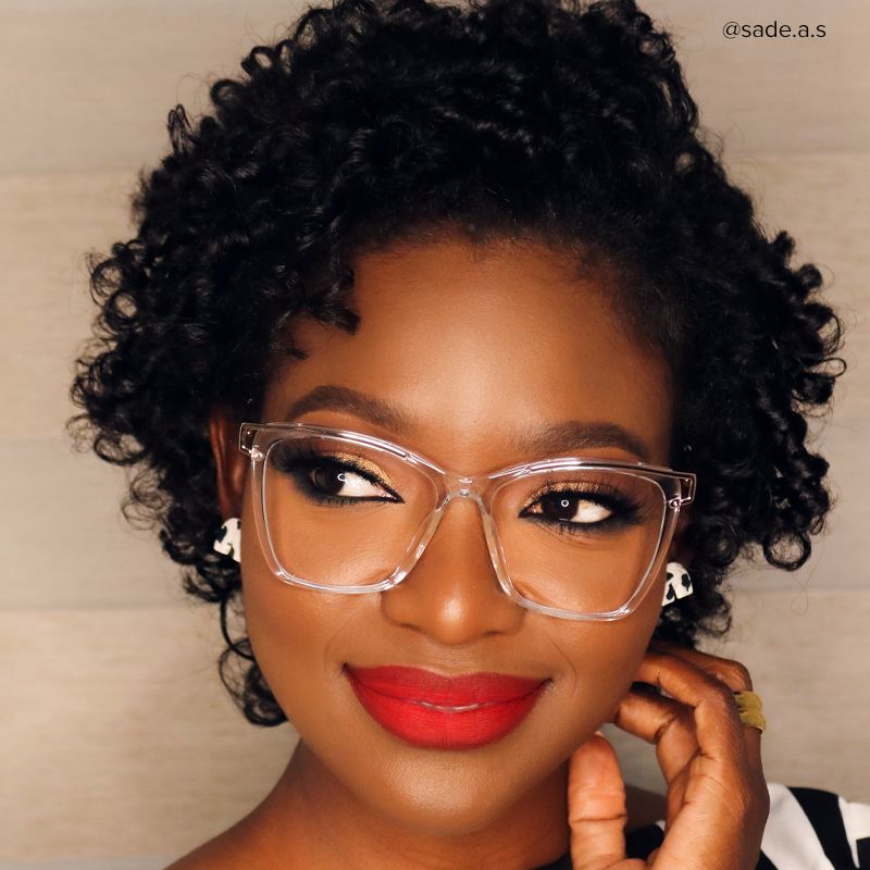 Krystle Square Clear Frame Glasses | ZEELOOL Canada10